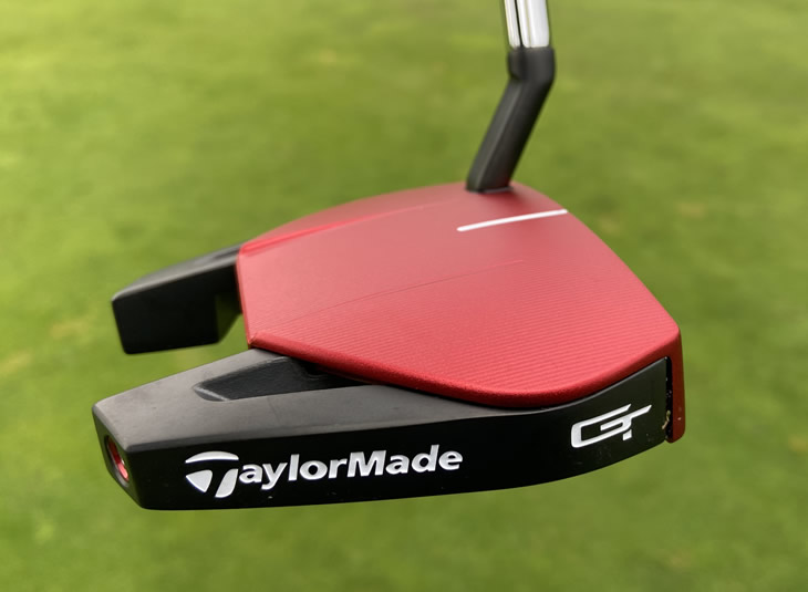 Close-up of the TaylorMade Spider GT putter.